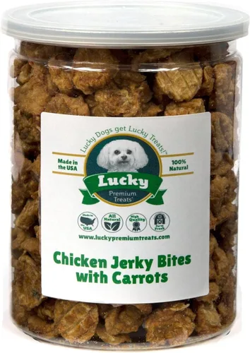 Miniatura 9 de Lucky Premium Treats Bocaditos de carne de res – Golosinas para perros pequeños, crujientes y deshidratados para aperitivos y recompensas