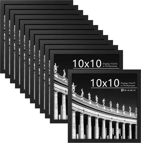 Miniatura 43 de Picrit - Juego de 12 portarretratos de 4 x 6 pulgadas, para fotos de 3.5 x 5 con paspartú o 4 x 6 pulgadas sin paspartú, marcos para colgar