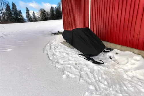 Miniatura 8 de SBU Funda de viaje y almacenamiento para motos de nieve 300D compatible con trineos Arctic Cat King Cat 900 EFI 162 2005-2006. Protección contra