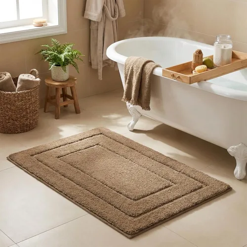 Miniatura 41 de GRANNY SAYS Alfombras de baño antideslizantes, lavables, extra suaves y absorbentes de agua para baño, alfombra de baño peluda de felpa, alfombra
