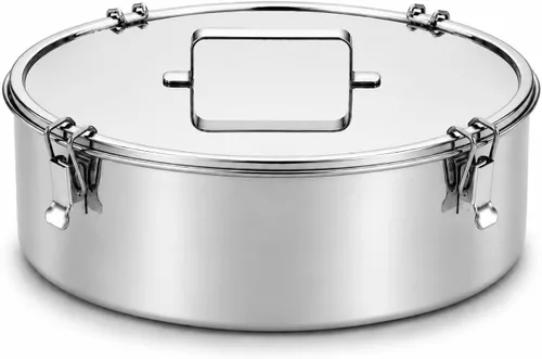 Miniatura 8 de Flanera de acero inoxidable (diseño láser), sartén flan de 6 x 6 x 3.5 pulgadas, capacidad 38 fl. oz, compatible con Instant Pot de 3 cuartos