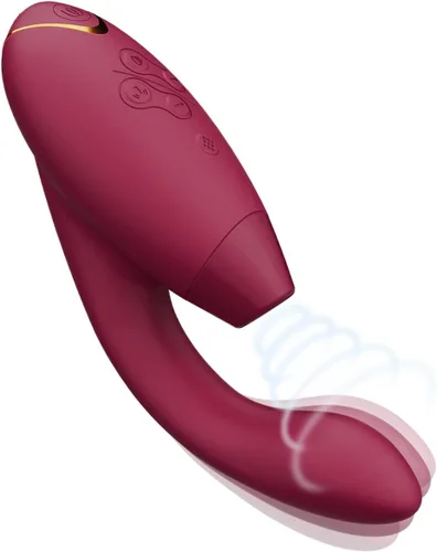 Womanizer Duo 2 Vibrador de conejo succión de clítoris, juguete sexual vibrador de punto G, 14 niveles de intensidad y 10 modos de vibración,