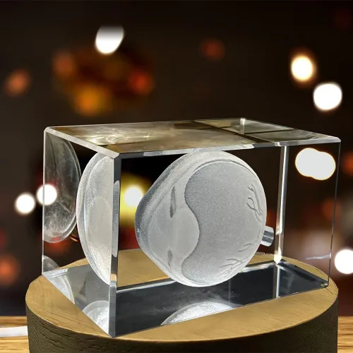 Miniatura 4 de Arte de ojos para oftalmólogos Recuerdo de cristal grabado en 3D Regalo para médico Coleccionable Recuerdo Regalo personalizado con foto