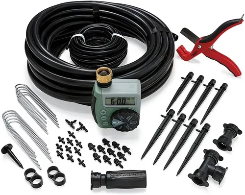 Miniatura 9 de Orbit 69600 - Kit de riego por goteo para arbustos y macizos de flores con temporizador inteligente de riego de manguera B-hyve (Gen 2)