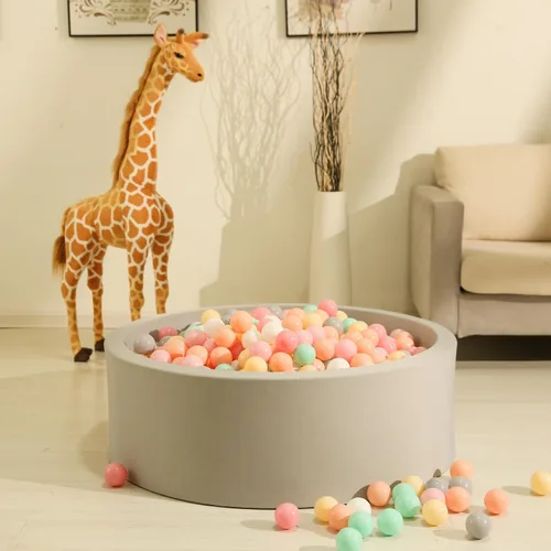 Miniatura 3 de GOGOSO 100 Pelotas de Hoyo de Plástico para Bebés Niñas Pequeñas para Casa de Juegos, Piscina para Bebés, Centros de Diversión con Pelotas, para 100
