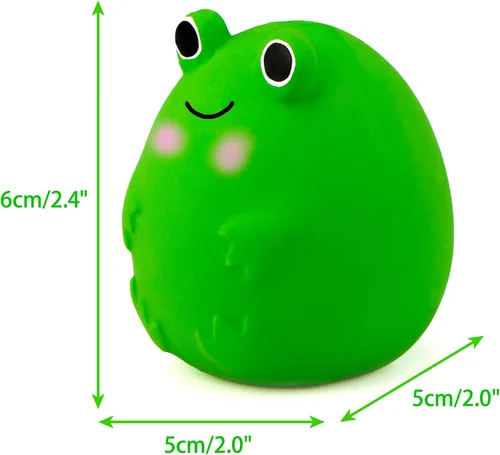 Miniatura 4 de CHIWAVA 4 piezas de 2.4 pulgadas de látex chirriante de juguete divertido de animales conjuntos de animales para mascotas juego interactivo