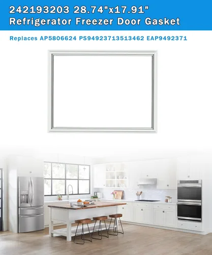 Miniatura 2 de 242193203 Junta de puerta del congelador del refrigerador se adapta a Frigidaire Kenmore y Crosley reemplaza AP5806624 PS94923713513462 EAP9492371
