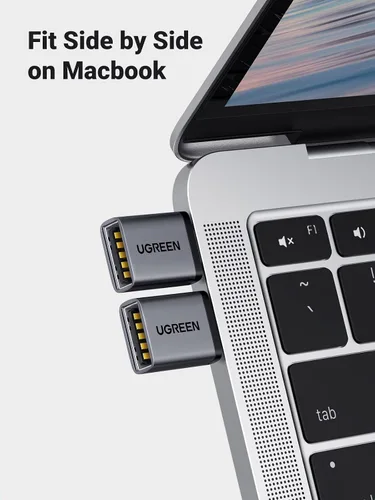 Miniatura 2 de UGREEN Adaptador USB C a USB A 3.2 OTG de 10 Gbps 2 unidades compatibles con iPhone 17 Pro Max Air 16 15 MacBook Air iMac iPad Galaxy Tab S9 S25