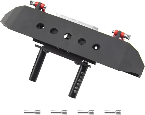 Miniatura 2 de ShareGoo Parachoques de Metal con Remolque de Arrastre Compatible con Axial SCX10 90046 90047 Traxxas TRX-4 Redcat Gen8 1/10 RC Crawler Car