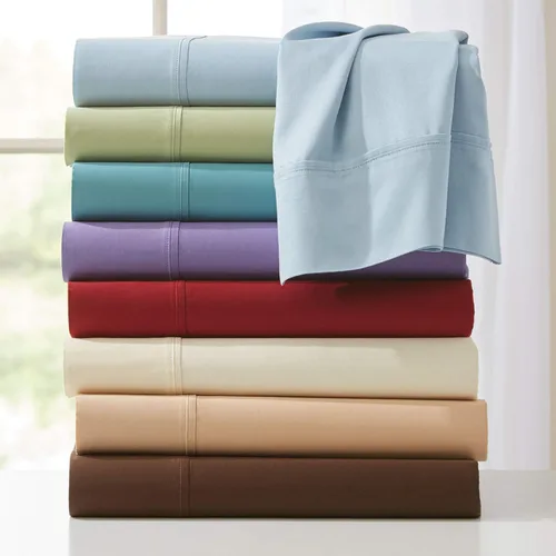 Miniatura 5 de BrylaneHome Bed Tite 300 Thread Count Sheet Set - Twin, Blue Floral