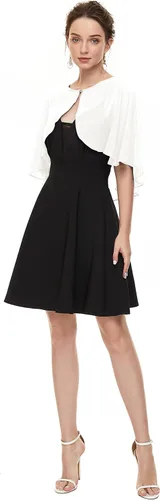 Miniatura 4 de Chales de gasa suave para cubrir la capa de vestido de noche de boda, para mujer