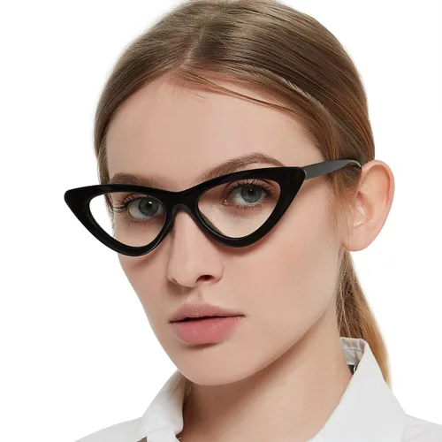 MARE AZZURO Anteojos de lectura con bloqueo de luz azul para mujeres, ojo de gato, lectores de computadora 0 1.0 1.25 1.5 1.75 2.0 2.25 2.5 2.75 3.0