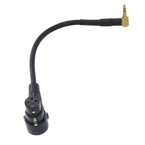 Miniatura 4 de WJSTN 3-pin Right Angle XLR to 3.5mm Male Adjustable Angle Balanced Stereo Audio Adapter Cable 1 Feet