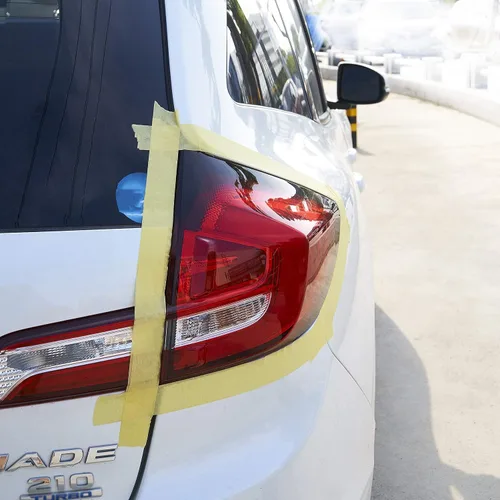 Miniatura 7 de Lichamp Paquete de 5 cintas de enmascaramiento de acabado automotriz amarillo de 1.4 pulgadas x 180.4 ft, cinta de pintura para carrocería