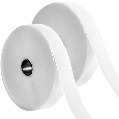 Miniatura 56 de Tiras adhesivas para tela (6 pies x 3/4 pulgadas), se pegan sin coser ni planchar, para ropa y cortinas, cinta de dobladillo de doble cara