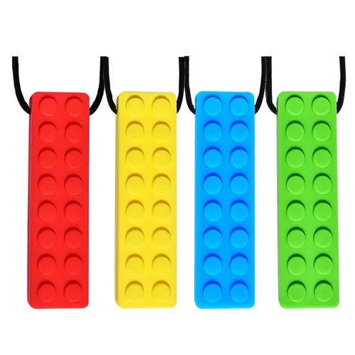 Collar masticable, paquete de collar sensorial para niños con dentición, TDAH, autismo, necesidades de morder, mordedor masticable motor oral, para
