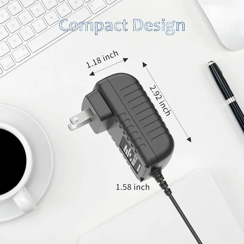 Miniatura 3 de Reemplazo del adaptador de CA para C6 100894 Cable de alimentación de bicicleta de ciclismo de ejercicio