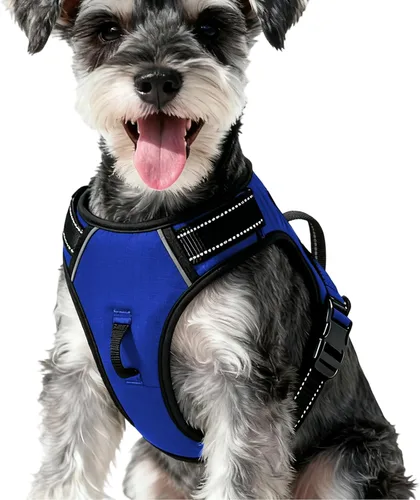 Miniatura 22 de Arnés para perro sin tirones, chaleco reflectante ajustable y acolchado para mascotas con asa de fácil control, fácil de llevar con nudo elegante