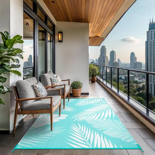 Miniatura 4 de GENIMO - Tapete reversible e impermeable para patios y exteriores, oferta, paja de plástico, para áreas grandes, campamentos, RV, pícnics, terrazas