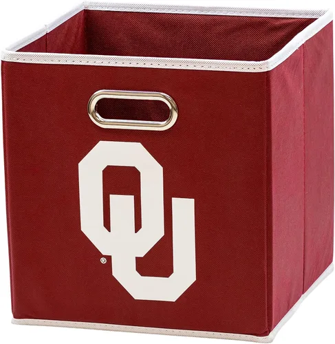 Miniatura 32 de Franklin Sports Cubos de almacenamiento de tela del equipo universitario de la NCAA hechos para adaptarse a organizadores de almacenamiento
