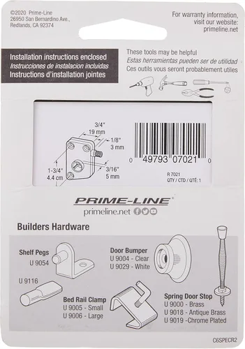 Miniatura 5 de Prime-Line R 7021 - Operador de alféizar inclinado para ventana de RV a la derecha (paquete individual)