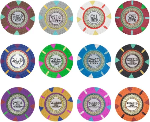 Miniatura 3 de Claysmith Gaming The Mint Poker Chip - Compuesto de arcilla pesada de 0.48 oz, paquete de 50 Azul ($10 Dark Blue)