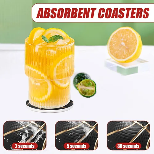 Miniatura 5 de Portavasos negros de baloncesto para automóvil, posavasos de cerámica absorbente para amantes de las bolas, accesorios de automóvil para mujeres