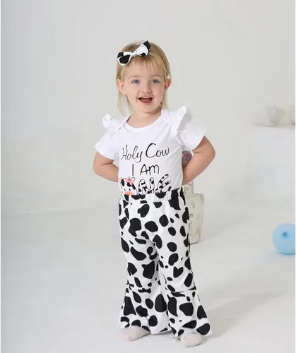 Miniatura 2 de Slanavel Traje de primer cumpleaños para niña, ropa de primer cumpleaños para niña, disfraz de vaca sagrada, disfraz de niña de cumpleaños