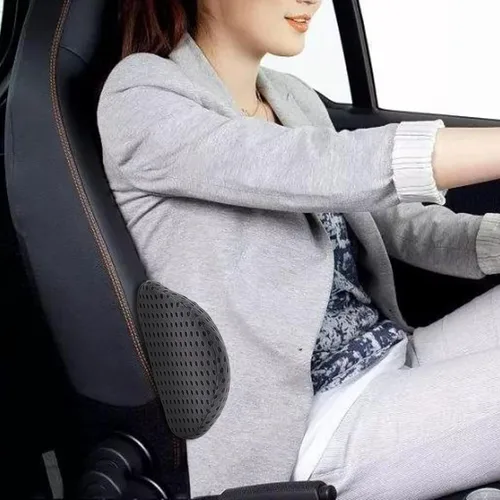Miniatura 5 de Almohada lumbar, almohada de apoyo lumbar de espuma viscoelástica para silla de oficina y asiento de automóvil, almohada de apoyo para aliviar