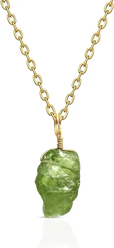 Miniatura 8 de Collar con colgante de plata de ley 925, piedra preciosa natural en bruto del nacimiento, regalo para mujeres, colgante de piedra preciosa auténtica