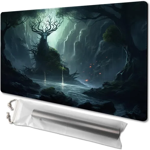 Miniatura 82 de MTG - Tapete de juego tamaño 24 x 14 pulgadas, bolsas de almacenamiento gratuitas, respaldo antideslizante, impresión, ideal para entusiastas