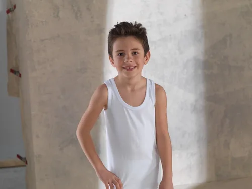 Miniatura 4 de Brix Camiseta sin mangas para niños sin etiquetas 100 algodón súper suave paquete de 4 novedades Blanco