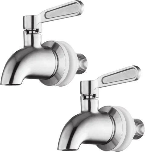 Miniatura 5 de Grifo de acero inoxidable para dispensador de bebidas, espita de metal de repuesto para dispensador de bebidas, grifo dispensador de agua, boquilla