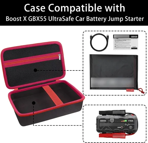 Miniatura 5 de Funda de Almacenamiento de Protección Compatible con NOCO Boost X GBX55 UltraSafe Jump Starter Arrancador de Batería de Litio Paquete de Arranque