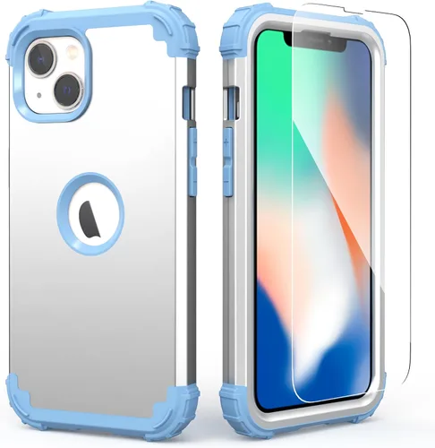 Miniatura 17 de IDweel Funda para iPhone 13 con Protector de Pantalla, para Funda iPhone 14, Híbrida Resistente a Golpes de Servicio Pesado Protección Cubierta Dura