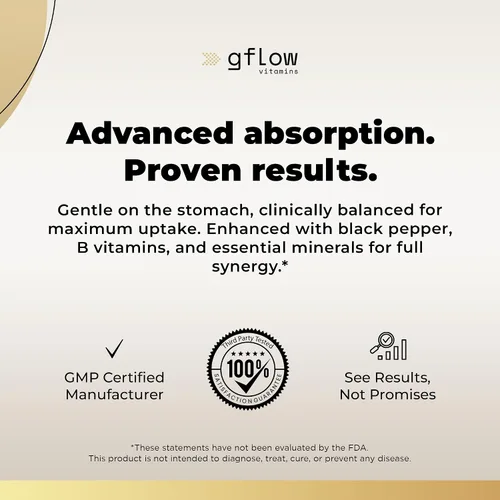 Miniatura 6 de gflow vitamins Suplemento complejo de magnesio – 10 formas activas, glicinato, citrato, malato, óxido, taurato, aspartato, gluconato, ascorbato