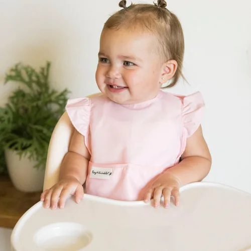 Miniatura 10 de Tiny Twinkle Baberos a prueba de derrames para bebés para comer Baberos impermeables y lavables para niños pequeños con bolsillo para todo Juego