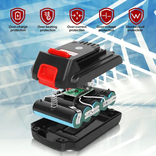 Miniatura 6 de Batería de 20V para Black+Decker de litio: baterías de 20 voltios Max 4.0 ah de reemplazo compatibles con herramientas eléctricas inalámbricas XR