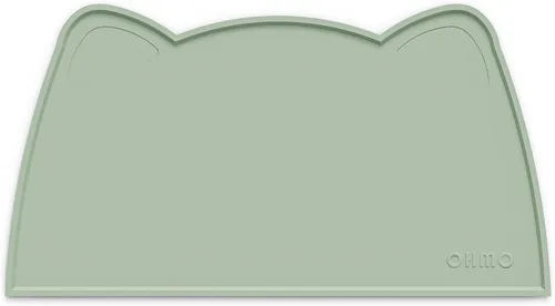 Miniatura 16 de OHMO - Tapete de silicona para comida para gatos, tapete de alimentación de mascotas para el piso, antideslizante e impermeable, bandeja para agua