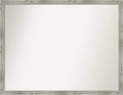 Miniatura 268 de Amanti Art Espejo personalizado, espejo de baño gris plomo a rayas, espejo de pared o espejo de tocador de baño sobre el fregadero