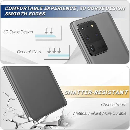 Miniatura 3 de Para Samsung Galaxy S20 Ultra 5G Reemplazo de vidrio trasero G988 Cubierta de batería Cubierta de la batería de la puerta de la vivienda Accesorios
