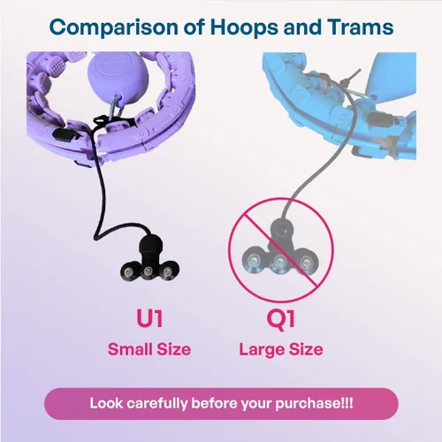 Miniatura 3 de Leann L!fe U1-30 Knots Waist 61”, Magnetic Lock Smart Weighted Hula Hoop for Adults Weight Loss, Infinity Hoop Plus Size, Children Adult Home