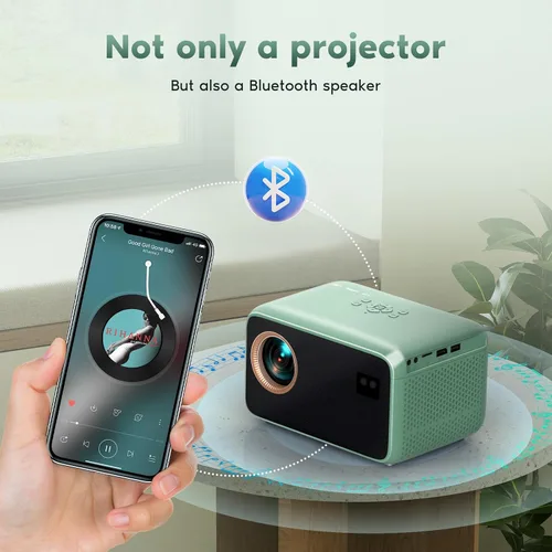Miniatura 5 de Proyector Native 1080P con WiFi y Bluetooth, proyector de películas con enfoque automático, compatible con teléfono/TV