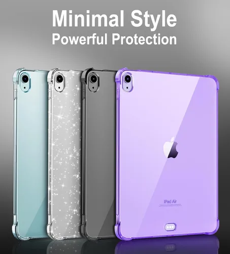Miniatura 8 de MoKo Transparente para iPad Air 11 (M4 2026/M3 2025/M2 2024) iPad Air 4 y 5 de 10.9 pulgadas (2020/2022), funda con cuatro esquinas reforzadas