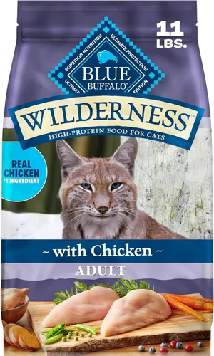 Miniatura 12 de Blue Buffalo Wilderness Nature's Evolutionary Diet - Alimento seco natural sin granos con alto contenido de proteínas, para gatos adultos, pollo