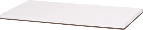 SSWBasics Estante laminado de melamina blanca - 48 pulgadas de largo x 12 pulgadas de ancho - Estante de melamina laminado duradero - Tableros de