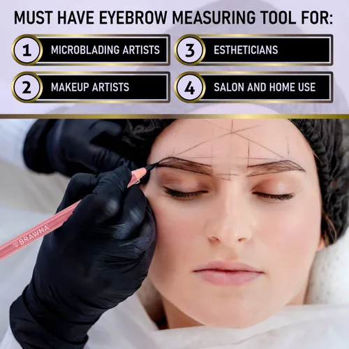 Miniatura 7 de BRAWNA PMU Supplies - Cuerda de mapeo preentintada para microblading y microsombreado de cejas - Cuerda de microblading premium - Herramienta