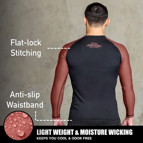 Miniatura 20 de Elite Sports MMA, BJJJ, No-Gi, protección de entrenamiento de manga corta