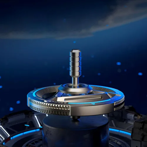 Miniatura 4 de Spinner de metal para niños y adultos, alta velocidad y silencio con luz brillante, spinner de dedos genial, anti-ansiedad y liberación de estrés