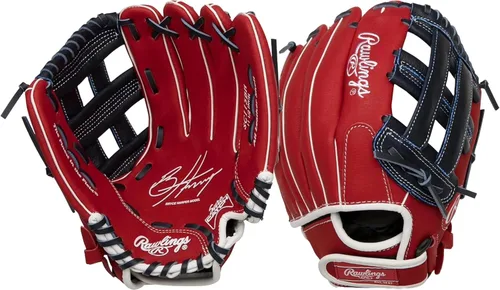 Miniatura 10 de Rawlings Guante de béisbol y sóftbol Sure Catch Modelos de T-Ball, para jóvenes y adultos recreativos Múltiples tallas y estilos